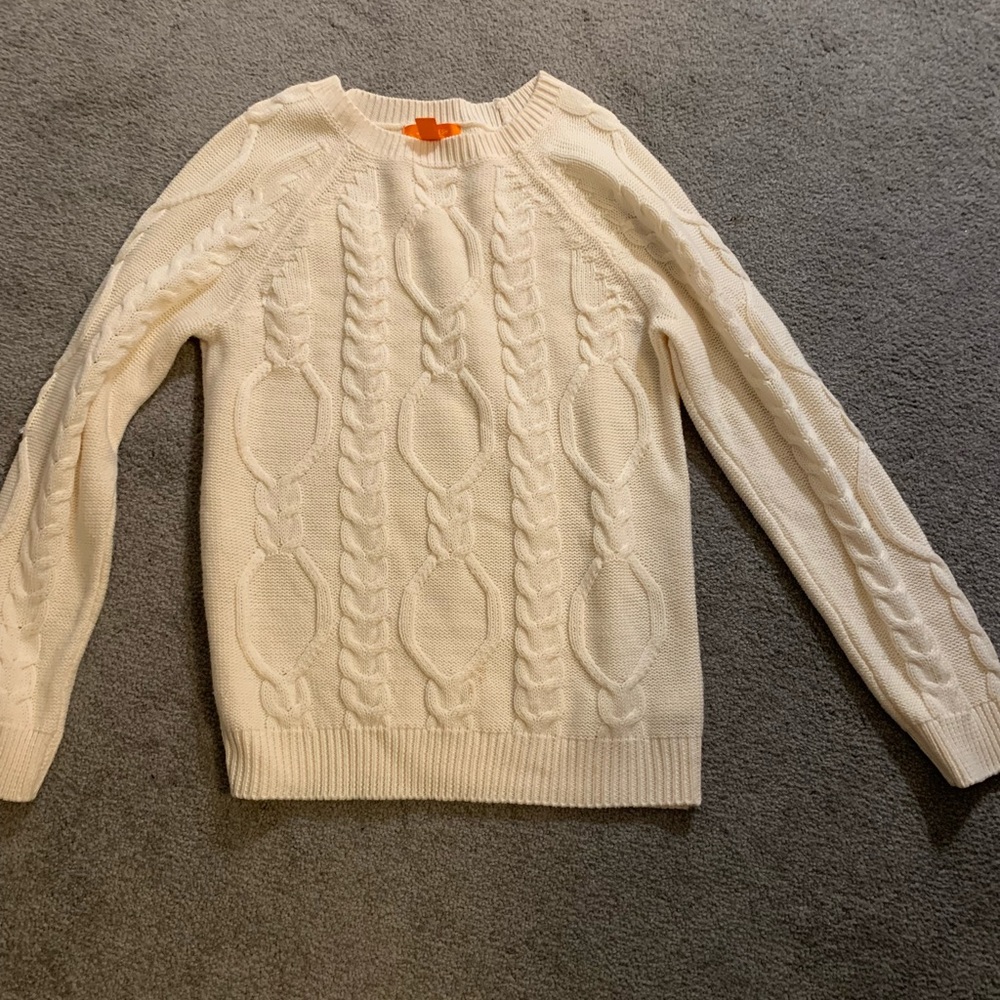 Cable-knit sweater